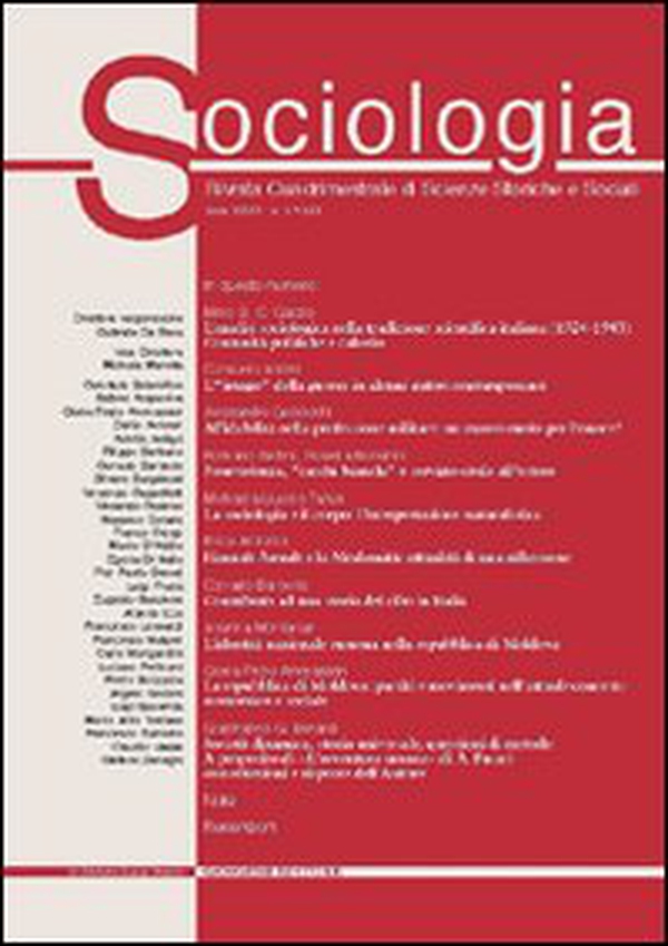 Sociologia. Rivista quadrimestrale di scienze storiche e sociali - Vol. 3 - Librerie.coop Sociologia. Rivista quadrimestrale di scienze storiche e sociali - Vol. 3 - Librerie.coop