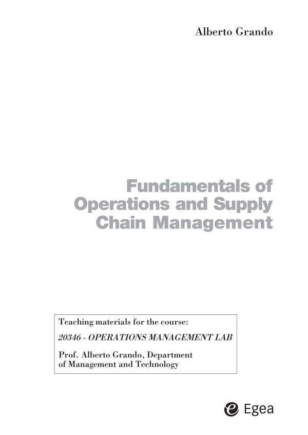 Fundamentals of operations and supply chain management - Librerie.coop Fundamentals of operations and supply chain management - Librerie.coop