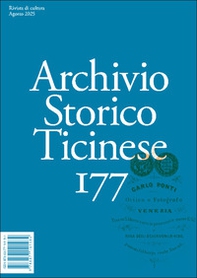 Archivio storico ticinese - Vol. 177 - Librerie.coop