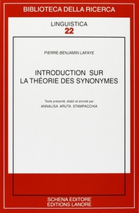 Introduction sur la théorie des synonymes - Librerie.coop