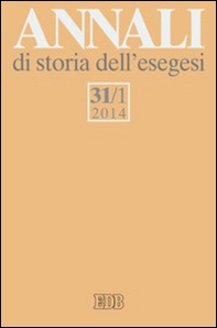 Annali di storia dell'esegesi - Vol. 31\1 - Librerie.coop