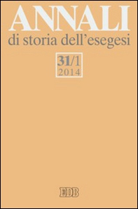 Annali di storia dell'esegesi - Vol. 31\1 - Librerie.coop