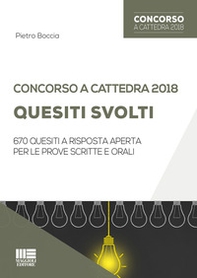 Concorso a cattedra 2018. Quesiti svolti - Librerie.coop
