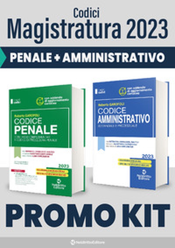 Kit codici magistratura 2023. Codice penale+Codice amministrativo - Librerie.coop Kit codici magistratura 2023. Codice penale+Codice amministrativo - Librerie.coop