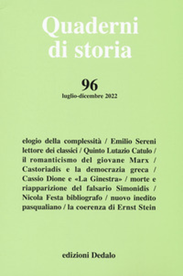 Quaderni di storia - Vol. 96 - Librerie.coop Quaderni di storia - Vol. 96 - Librerie.coop