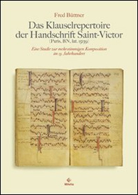 Das Klauselrepertoire der Handschrift Saint-Victor. Paris, BN, lat. 15139 - Librerie.coop