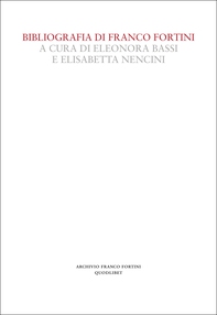 Bibliografia di Franco Fortini - Librerie.coop