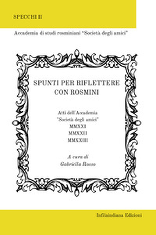 Spunti per riflettere con Rosmini - Librerie.coop Spunti per riflettere con Rosmini - Librerie.coop