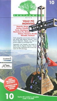 Carta n. 10. Valle Po, Monviso. Carta dei sentieri e stradale 1:25.000 - Librerie.coop