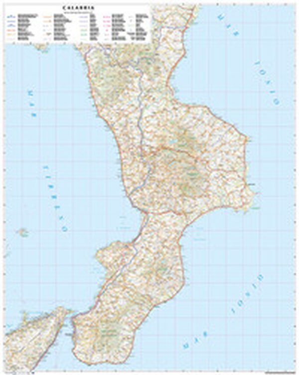 Calabria 1:250.000. Carta murale in foglio steso - Librerie.coop Calabria 1:250.000. Carta murale in foglio steso - Librerie.coop