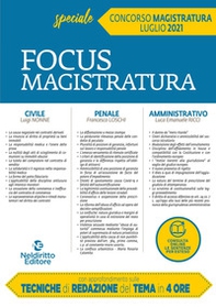 Focus magistratura. Concorso magistratura 2021: Civile, penale, amministrativo - Librerie.coop