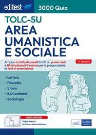 EBOOK- TOLC-SU 3000 Quiz Area umanistica e sociale - Librerie.coop