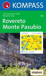 Carta escursionistica n. 101. Rovereto, Monte Pasubio 1:50.000 - Librerie.coop