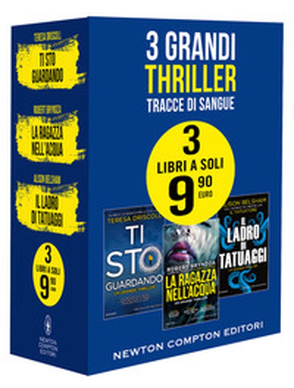 3 grandi thriller. Tracce di sangue: Ti sto guardando-La ragazza nell'acqua-Il ladro di tatuaggi - Librerie.coop 3 grandi thriller. Tracce di sangue: Ti sto guardando-La ragazza nell'acqua-Il ladro di tatuaggi - Librerie.coop
