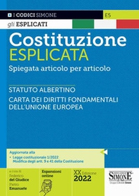 Costituzione esplicata. Spiegata articolo per articolo - Librerie.coop