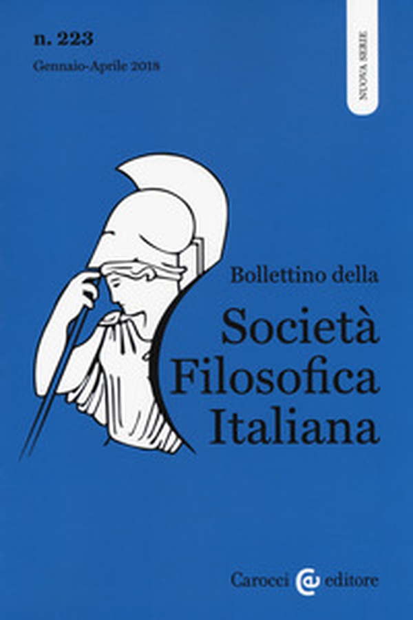 Bollettino della società filosofica italiana. Nuova serie - Librerie.coop Bollettino della società filosofica italiana. Nuova serie - Librerie.coop