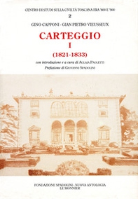 Carteggio (1821-1833) - Librerie.coop