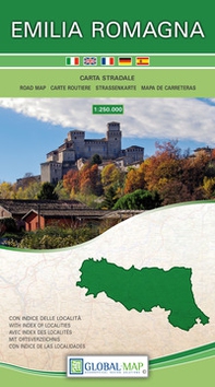 Emilia Romagna. Carta stradale della regione 1:250.000 (cm 120x81) - Librerie.coop