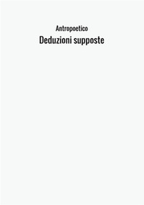 Deduzioni supposte - Librerie.coop