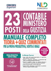 23 posti contabili Ministero della Giustizia. Manuale completo+Quiz commentati - Librerie.coop 23 posti contabili Ministero della Giustizia. Manuale completo+Quiz commentati - Librerie.coop