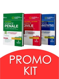 Codice civile-Codice penale-Codice amministrativo. Concorso magistratura 2022. Kit - Librerie.coop