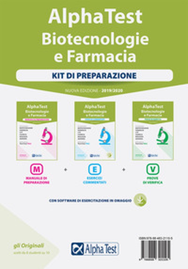 Alpha Test. Biotecnologie e farmacia. Kit di preparazione: Manuale di preparazione-Esercizi commentati-Prove di verifica - Librerie.coop Alpha Test. Biotecnologie e farmacia. Kit di preparazione: Manuale di preparazione-Esercizi commentati-Prove di verifica - Librerie.coop
