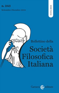 Bollettino della società filosofica italiana. Nuova serie - Vol. 3 - Librerie.coop