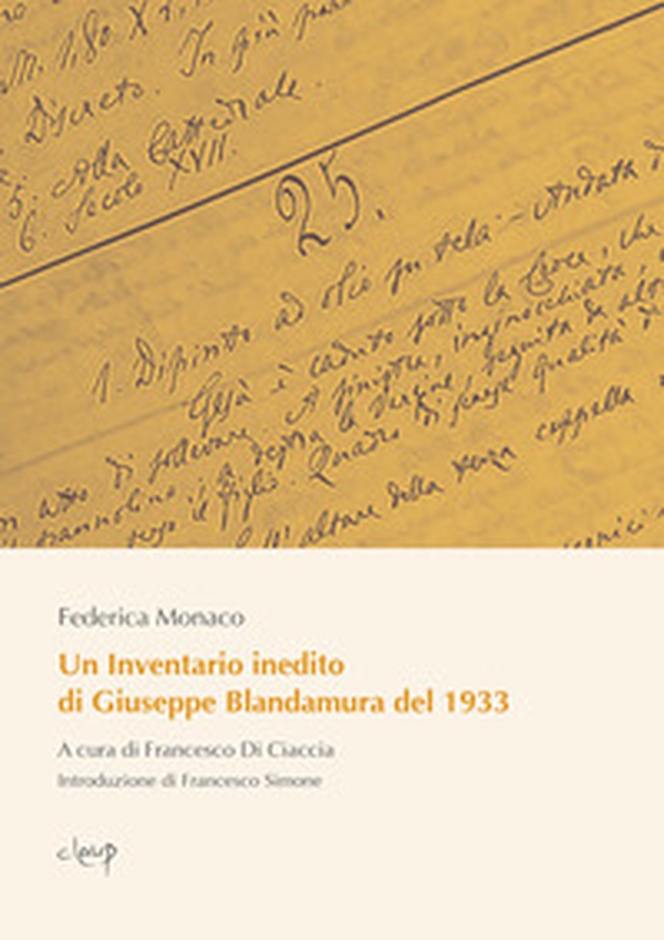 Un Inventario inedito di Giuseppe Blandamura del 1933 - Librerie.coop Un Inventario inedito di Giuseppe Blandamura del 1933 - Librerie.coop