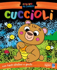 Cuccioli. Coloro e mi diverto. Con adesivi - Librerie.coop