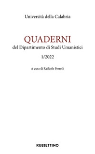Quaderni del dipartimento di studi umanistici. Ediz. inglese e italiana - Vol. 1 - Librerie.coop