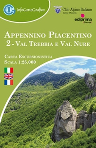 Appennino Piacentino 2. Val Trebbia e Val Nure. Carta escursionistica 1:25.000 - Librerie.coop