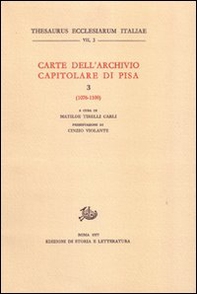 Carte dell'Archivio capitolare di Pisa - Vol. 3 - Librerie.coop