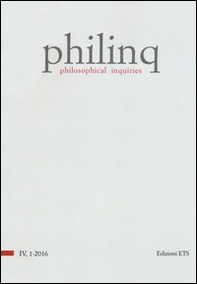 Philinq. Philosophical inquiries - Vol. 1 - Librerie.coop