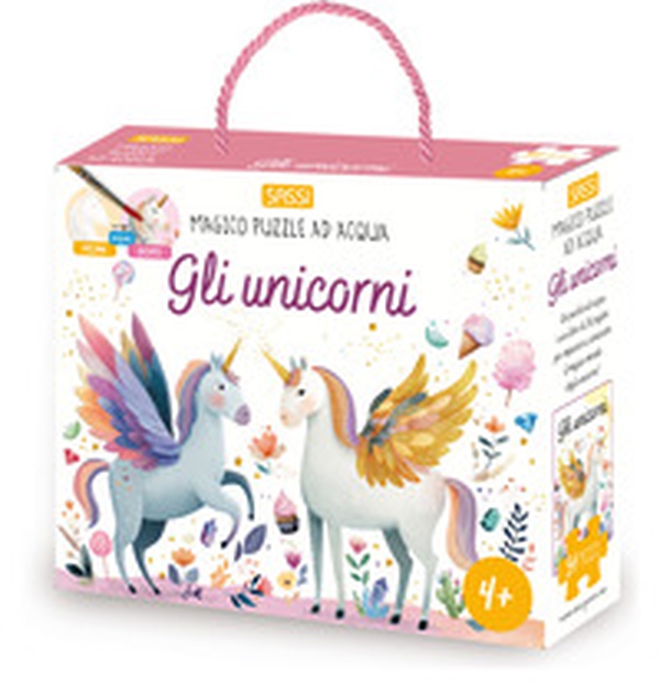 Gli unicorni. Magico puzzle ad acqua - Librerie.coop
