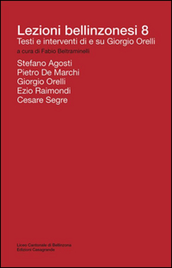 Lezioni bellinzonesi - Vol. 8 - Librerie.coop