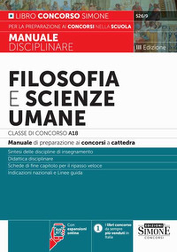 Filosofia e scienze umane. Classe di concorso A18 (ex A036). Manuale disciplinare per la preparazione ai concorsi a cattedra - Librerie.coop Filosofia e scienze umane. Classe di concorso A18 (ex A036). Manuale disciplinare per la preparazione ai concorsi a cattedra - Librerie.coop