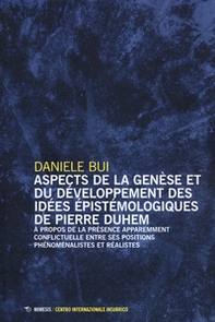 Aspects de la genèse et du développement des iées épistomologiques de Pierre Duhem - Librerie.coop