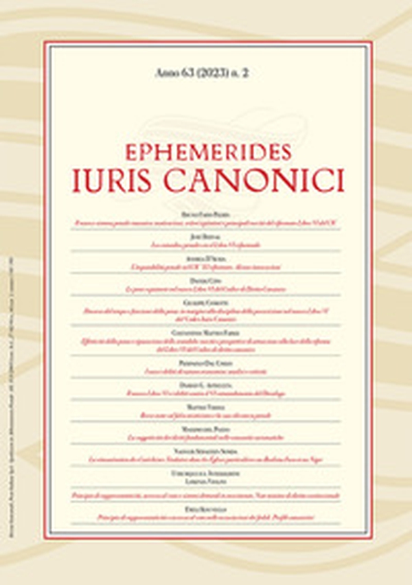 Ephemerides Iuris canonici - Vol. 2 - Librerie.coop Ephemerides Iuris canonici - Vol. 2 - Librerie.coop