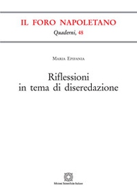 Riflessioni in tema di diseredazione - Librerie.coop