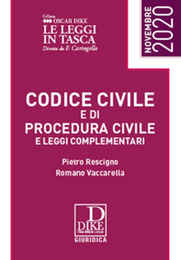 Codice civile e codice di procedura civile e leggi complementari. Ediz. pocket - Librerie.coop Codice civile e codice di procedura civile e leggi complementari. Ediz. pocket - Librerie.coop