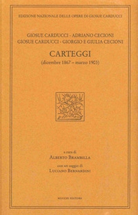 Giosue Carducci, Adriano Cecioni, Giorgio e Giulia Cecioni. Carteggi (dicembre 1867 - marzo 1903 - Librerie.coop