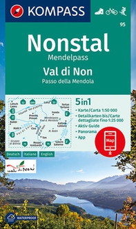 Carta escursionistica n. 95. Val di Non, Passo ella Mendola 1:50.000 - Librerie.coop