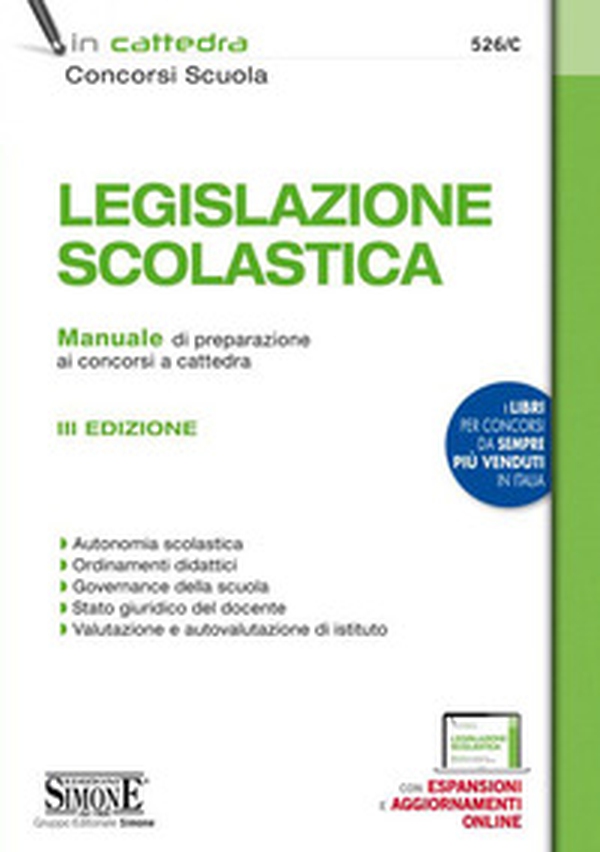 Legislazione scolastica. Manuale di preparazione alle prove dei concorsi a cattedra - Librerie.coop Legislazione scolastica. Manuale di preparazione alle prove dei concorsi a cattedra - Librerie.coop