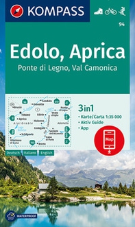 Carta escursionistica n. 94. Ponte di Lgno, Val Camonica 1:35.000 - Librerie.coop