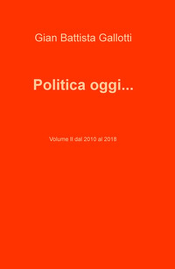 Politica oggi... - Librerie.coop Politica oggi... - Librerie.coop