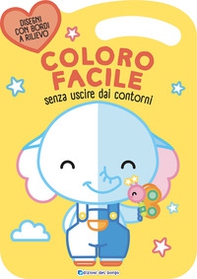 Elefante. Coloro facile. Senza uscire dai contorni - Librerie.coop Elefante. Coloro facile. Senza uscire dai contorni - Librerie.coop
