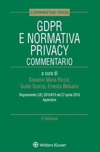 GDPR e normativa privacy. Commentario - Librerie.coop