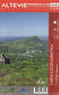 Alte vie di Firenzuola. Carta dei sentieri 1:25000 - Librerie.coop