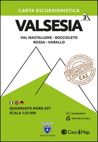 103 Valsesia. Carta escursionistica 1:25.000 - Vol. 3 - Librerie.coop