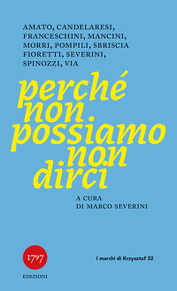 Perché non possiamo non dirci - Librerie.coop Perché non possiamo non dirci - Librerie.coop